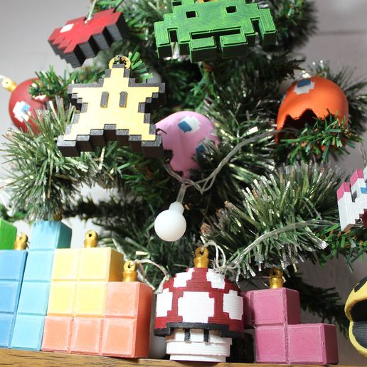 IMG_0717.JPG STL-Datei Christmas tree decoration (retro game edition) herunterladen • 3D-druckbares Modell, jayceedante