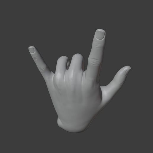 Rock n Roll Key Holder 3D model