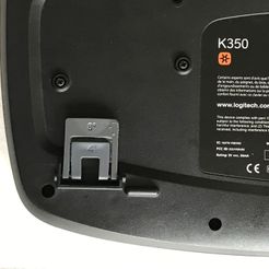 Pied8°ClavierLogitechK350.jpg Free STL file Replacement stand for Logitech K350 keyboard・Object to download and to 3D print