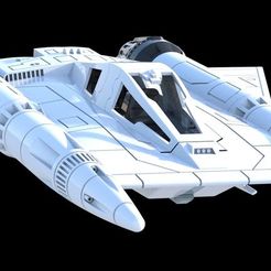 BRSF1.JPG Free STL file Buck Rogers Starfighter Thunderfighter・Design to download and 3D print, ricktamarov