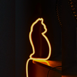 high-res-image.png *GIFT* Cute Cat Neon LED - Sitting cat