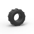 1.jpg 3D file Diecast dirt dragster rear tire 11 Scale 1:25・3D printing design to download