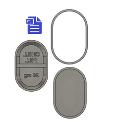 STL00570-1.png Télécharger fichier 3D Moule à bombes de bain 3pc Chill Pill • Modèle pour imprimante 3D, CraftsAndGlitterShop