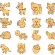 2019-11-21-20.png Laser Cut Vector Pack - Assorted Children's Animals