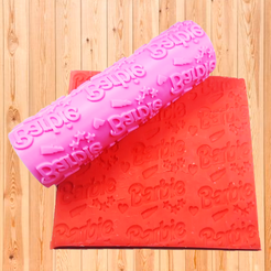 RODILLO-BARBIE.png Barbie texturizing roller for dough and cookies - Roller Texture