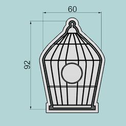 Jaula92x60.jpg Fichier STL Coupe-cage 92mm. Coupeur et joint d'étanchéité・Objet imprimable en 3D à télécharger