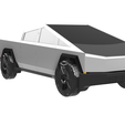 9.png Tesla Cybertruck Detailed Desktop 3D Model