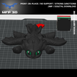 2.png ARTICULATED TOOTHLESS NIGHT FURY MFP3D -NO SUPPORT - PRINT IN PLACE - STL - 3MF - SENSORY TOY-FIDGET