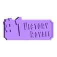 Trophy Stand - Front Plate (fortnite victory royale).stl Victory Royale Frontplatte - Trophäenständer