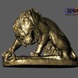 Lion.JPG Lion Crushing A Serpent (Antoine-Louis Barye)