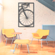 MDF-b.png Modern Office Room Decoration Bike Lover Biker Art Best Gift