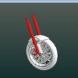 9.png 1/12 TAMIYA Motorcycle Front Forks Öhlins ( Ohlins ) Details  3D STL file for printing