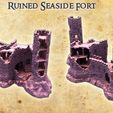 Ruined-Seaside-Fort-2-p.jpg Ruined Seaside Fort 28 mm Tabletop Terrain