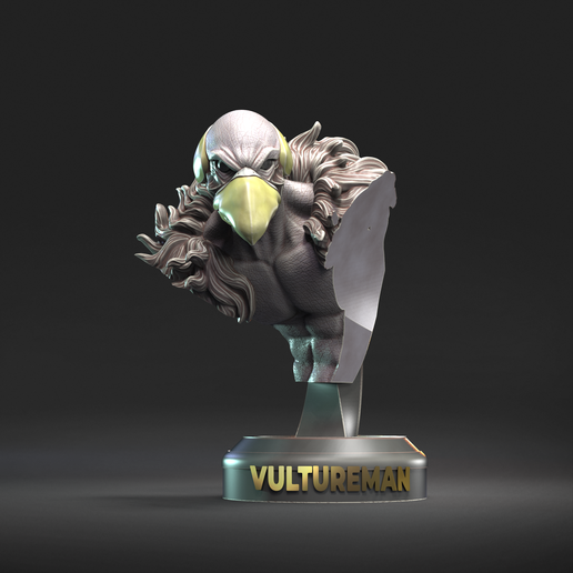 vultu_bust-1.png Vultureman Mutant Thundercats STL files 3D printing collectibles fanarts by CG Pyro