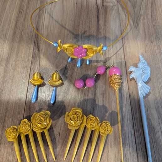 💍 Kit de joyería Maomao - APOTHECARY DIARIES COSPLAY・Archivo 3MF