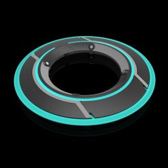 Tron Legacy Disk 01 - KS6.jpg Fichier 3D Disque d'identité - L'héritage de Tron・Plan pour impression 3D à télécharger