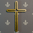 r-1.png Elegant Cross on the Wall for 3D Printing