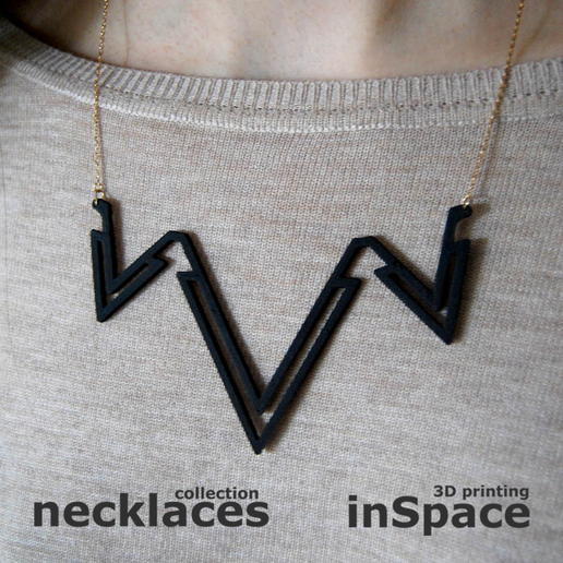 Necklace - Double letter V