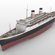 1.png SS Constitution ocean liner and cruise ship, post 1959 refit version - full hull and waterline