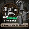06.jpg Fichier STL gratuit Mugs mythiques - Lion's Brew - Porte-canette / Conteneur de stockage・Objet imprimable en 3D à télécharger