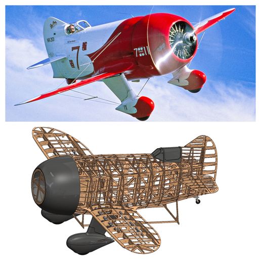 Geebee Model R 2174mm(85") - DXF Plans and Laser cutting files