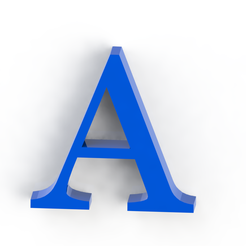 a3.png Free STL file Letter A・Design to download and 3D print