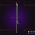 Kaiju_no_8_sword_3d_print_model_06.jpg Kaiju No.8 Soshiro Hoshina Sword - Anime Cosplay Weapon - Monster #8