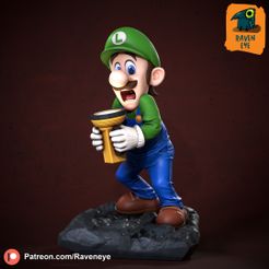 1.jpg Luigi aus Super Mario Bros. fertig zum Drucken