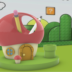 spm1.png Mallette à crayons Super Mario's Mushroom