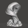 purpleworm3.jpg MINHOCA GIGANTE DE DUNA MODELO EM MINIATURA PARA JOGOS DE FANTASIA RPG DND