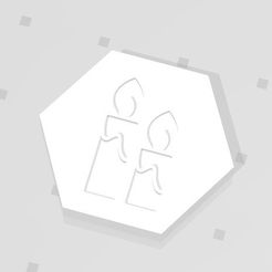 D2 - Candles.jpg STL file D2 Candles Symbol Logo・3D printer model to download