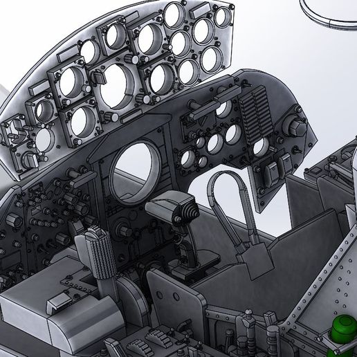 Download STL file F104 Starfighter internal cockpit Stl files only • 3D ...