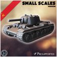 3.jpg KV-1 M1941 (versão em escala reduzida) - Exército soviético WW2 Segunda Guerra Mundial Frente Leste Ostfront RPG Mini Hobby