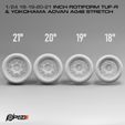 Preview6.jpg 1/24 18-19-20-21 inch Rotiform TUF-R & Yokohama Advan A048 stretch