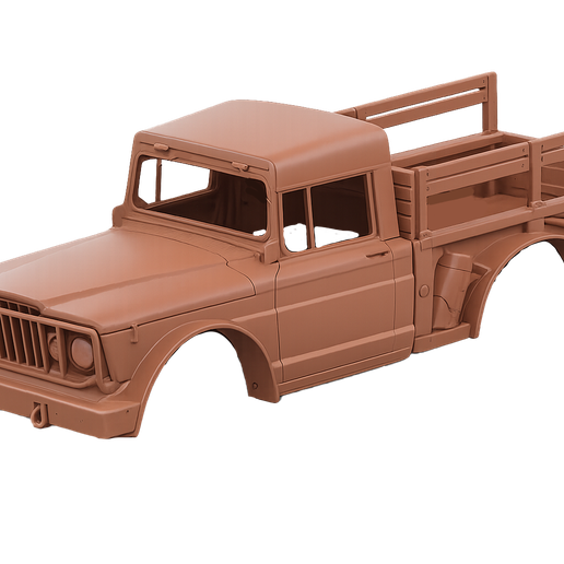 1967 Jeep M715 Military truck, 4x4, hollow cab, clean interior, solid bed, rc, trucks, crawlers, scale models, builds stl