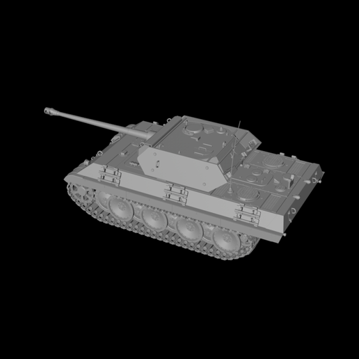 German "camouflage Leopard" M10 tank-1 3D model material 3D model