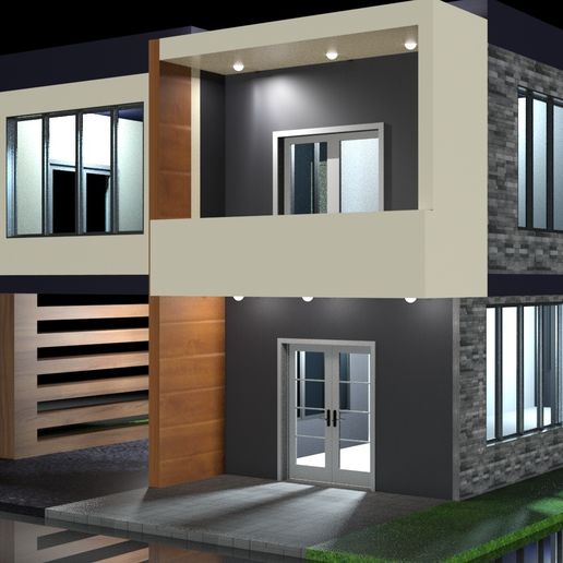 casa3.jpg modern house 3D