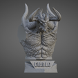 diablo1.png DIABLO ULTRA-DETAILED SUPPORT-FREE BUST 3D MODEL