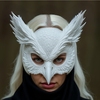 Untitled-design-7.png Raven Maske und Eule Maske Set - High Detail Cosplay 3D Modelle