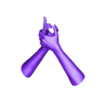 Hands_18.OBJ Female Hand in 20 Poses 3D Model 3D Print Model