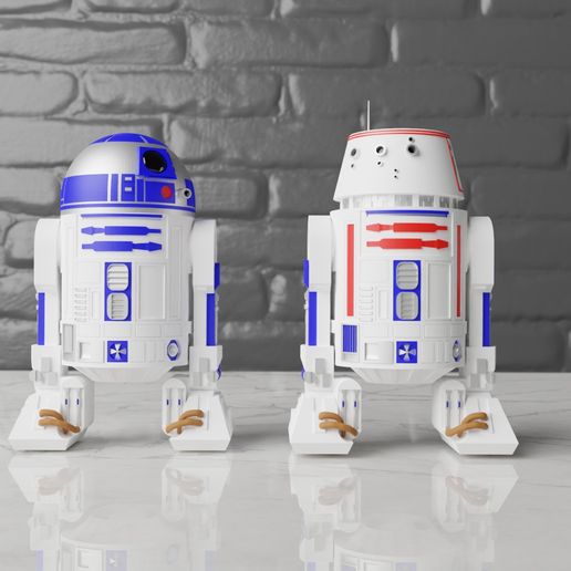 Front-2.jpg Deluxe Fully Articulated R2-D2 and R5-D4