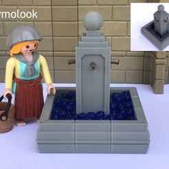 s-l1600.jpg Archivo STL FUENTE PIEDRA MINIATURA BELEN FIGURAS ESCALA PLAYMOBIL・Plan de impresión en 3D para descargar
