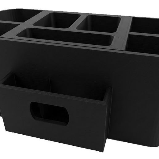 Modular Desktop Organizer with Removable Tray & Drawer