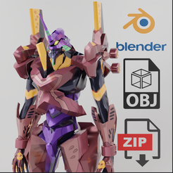 Captura-de-pantalla-2023-05-25-075727.png OBJ file EVA Unit 01 Type F Textured Lowpoly・3D printing template to download