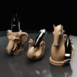 7_0024.png Vintage Vignettes: The Enchanted Trio 3D Wine Holders Collection
