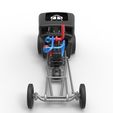 6.jpg Diecast Dragster old school à moteur avant avec coque Version 4 Echelle 1:25
