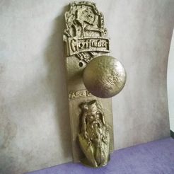 06beb_HwhNXhqUDeh2MeqFeficqonz.jpeg STL file Door handle Albus Dumbledore/ Albus Dumbledore door handle・3D printer model to download