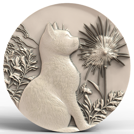 Fichier STL 3D Model STL File for CNC Router/Laser & 3D Printer A Cat ...