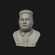 03.jpg 3D Sculpture of Kim Jong un 3D print model