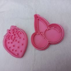 frut.jpeg STL file strawberry and cherry cutters・3D printer model to download